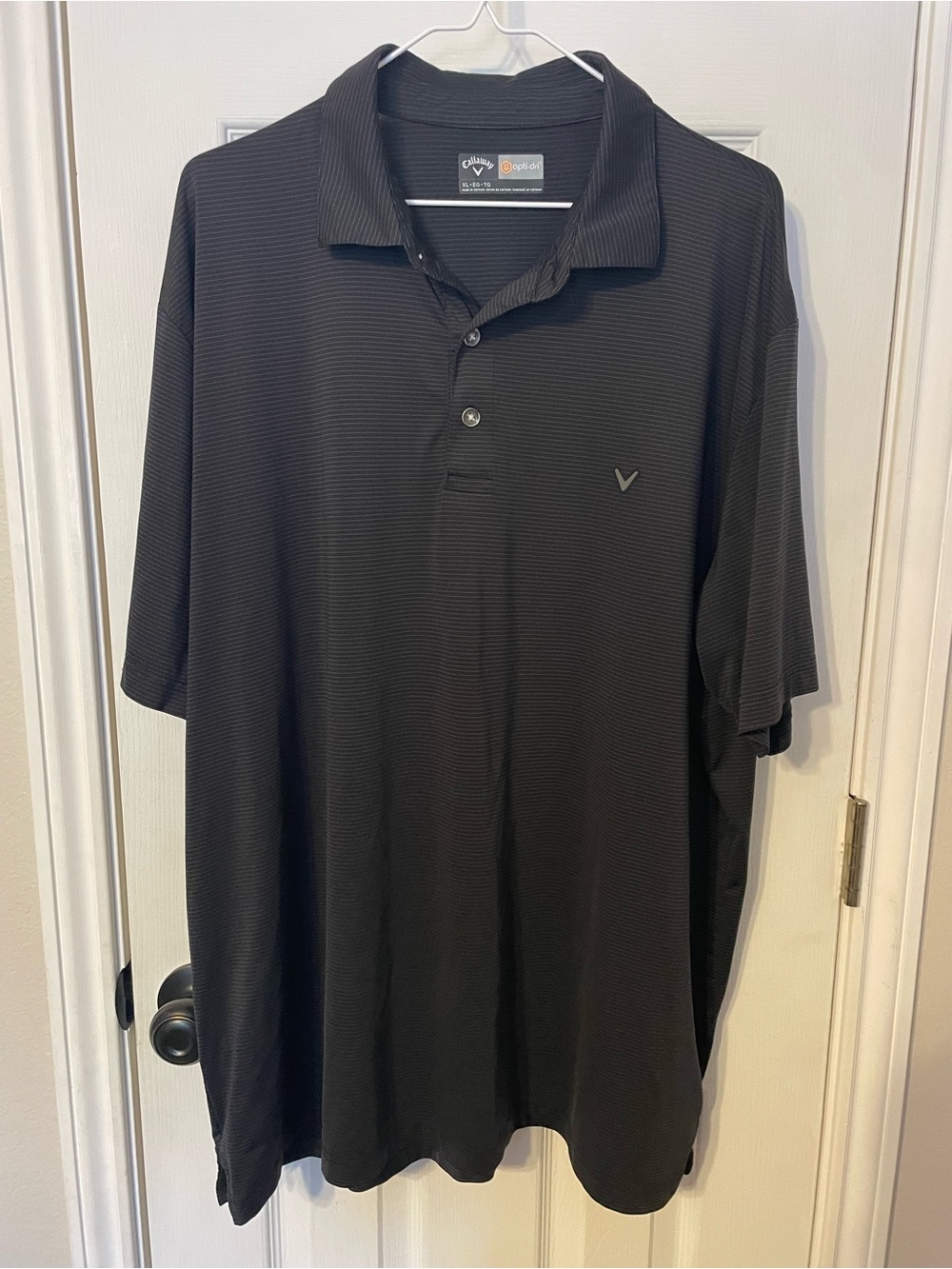 Callaway Black Mens Golf Polo with Subtle Logo